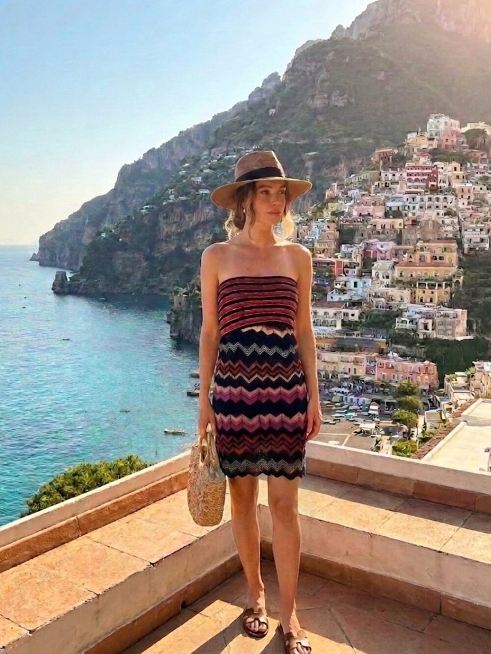M Missoni  Striped Mini Dress size xs 38  knit dress